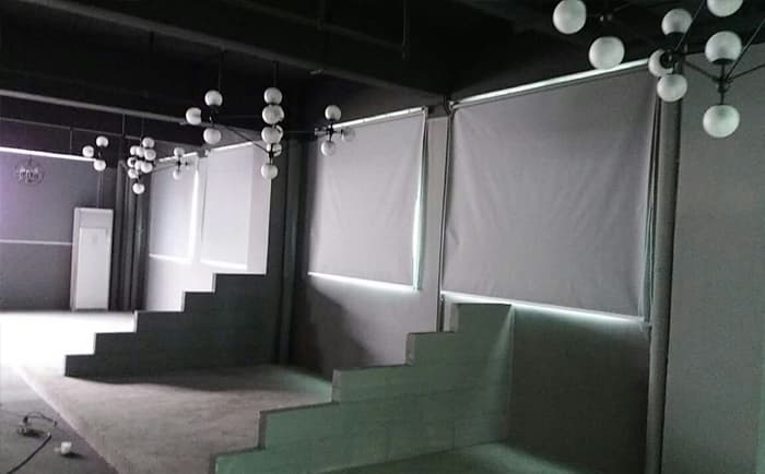 佛山南海區里水大沖廠房遮光窗簾工程案例